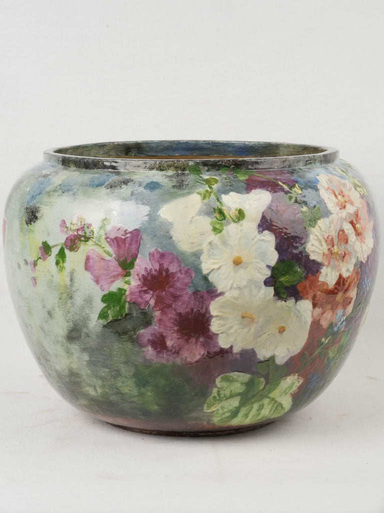 Exceptional colorful ceramic planter  