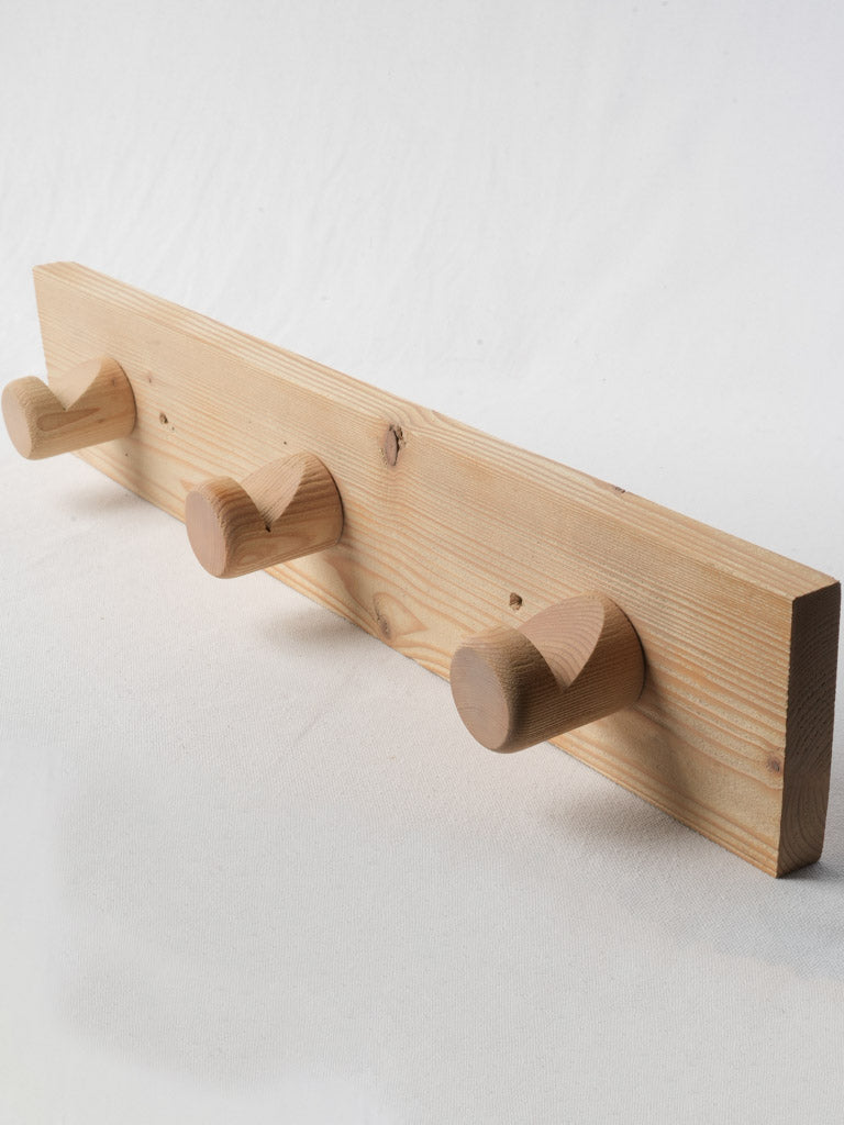 Rustic wooden coat rack