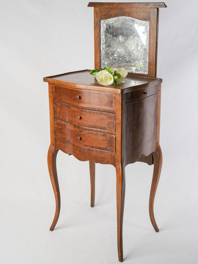 Exquisite walnut dressing table