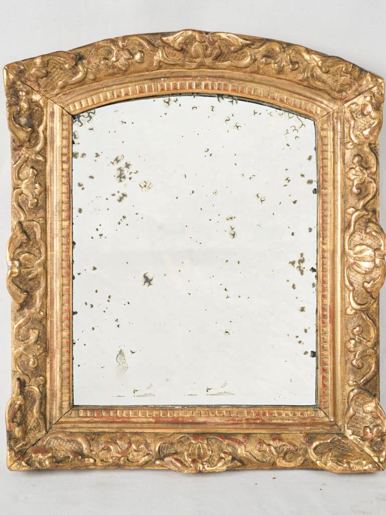 Régence Style Giltwood Mirror w/ Berain-Inspired Foliate Motifs - 21¾" x  19"