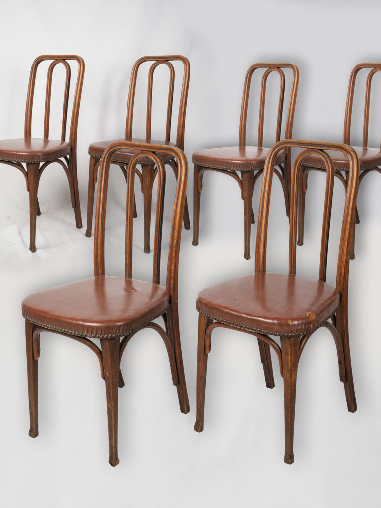 Elegant vintage bentwood dining chairs